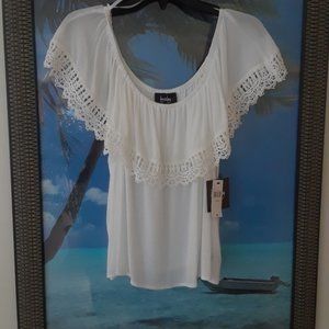By&By White Off the Shoulder Top